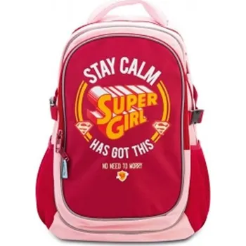 Školní batoh Batoh školní s pončem Supergirl Stay Calm