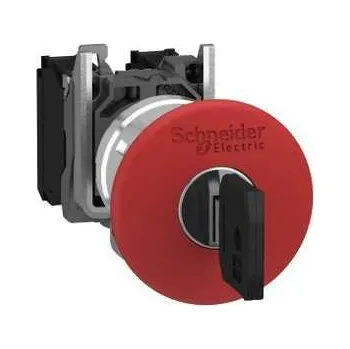 vypínač Schneider Electric XB4BS9442 Ovládač nouzového vypnutí s aretací, odblokovat klíčem, 1 V