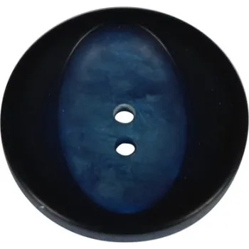 Knoflík Knoflík dámský DILL 370449 kabát MODRÝ PLASTOVÝ - Modrá, 28 mm