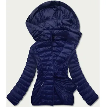 Tmavě modrá prošívaná dámská bunda pro přechodné období (5M783-215) odstíny modré S (36)