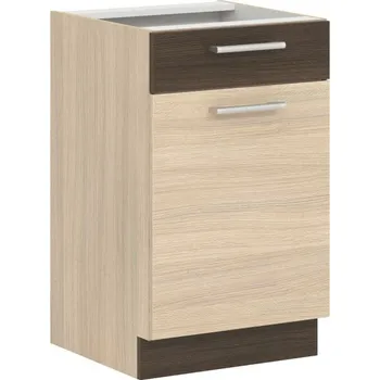 Kuchyňská linka RUTHIN, dolní skříňka D50S1 se šuplíkem, rijeka světlá + vyzvednutí ZDARMA