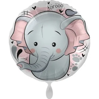 Party dekorace Balónek fóliový Slon 43 cm