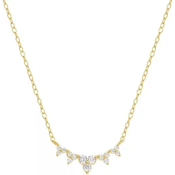 Řetízek Olivie Stříbrný náhrdelník FRANCHESKA GOLD 9065 Ag 925; ≤1,3 g.