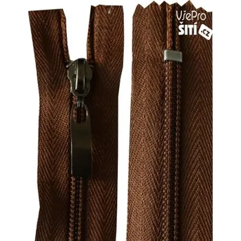 Zip zip HNĚDÝ+ozdoba WS10 2709XX - Hnědá, 16cm