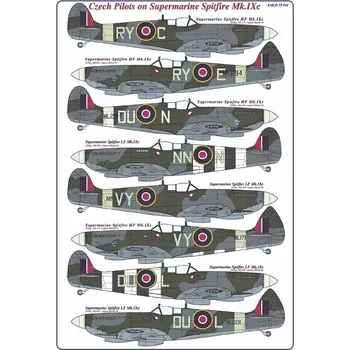 Plastikový model 1/72 Czech Pilots on Supermarine Spitfire Mk.IXc