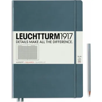 Blok Zápisník Anthracite, Master Slim, 123 p., čtverečkovaný