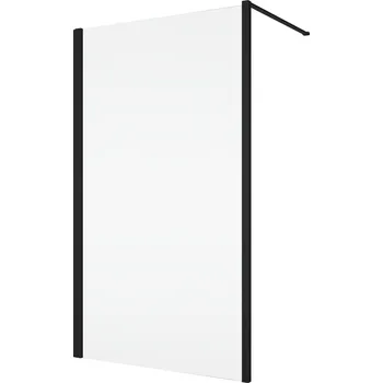 Ronal Bathrooms (Sanswiss) Boční stěna / Walk - in Ronal Top - Line S 750 x 2000 mm, černá matná/sklo čiré