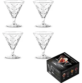 Sklenice BOHEMIA PRESTIGE ZMRZLINOVÉ SKLENICE SADA 4KS