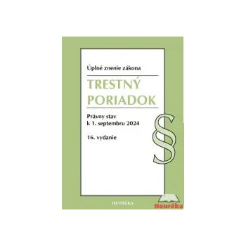 Trestný poriadok 16 vyd 9 2024