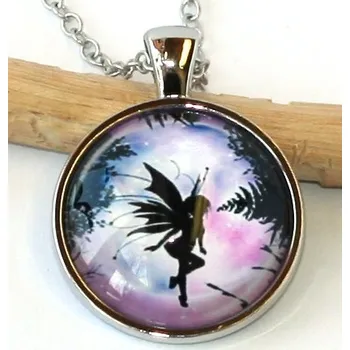 Řetízek Řetízek Fashion Jewerly - Amulet Andělská Víla při měsíční růžové záři 2203