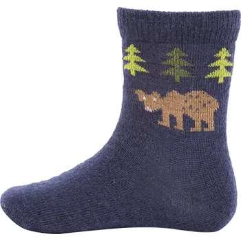 Dětské termo ponožky Dětské merino ponožky Bear navy, Bengt & Lotta Švédsko Námořnická modrá 25/29