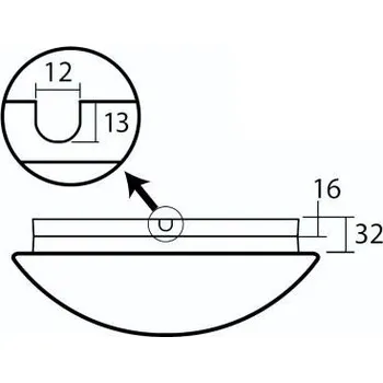 Příslušenství pro svítidlo Osmont 33503 podstavec pro povrchový přívod KN94/BP pro TITAN 3,DELIA 3