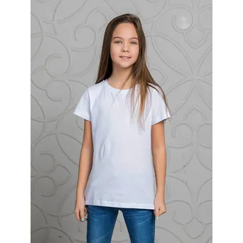 Dívčí tričko Dívčí tričko Base - bílá 134