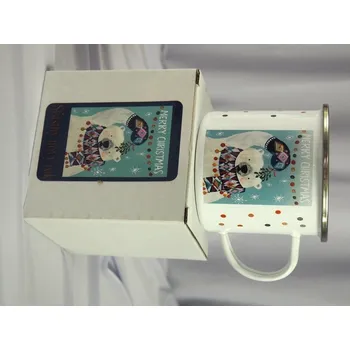 Smaltový hrnek Vánoce VZ10