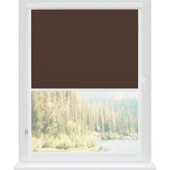 Roleta Dekodum Termoizolační roleta v bílé kazetě, barva látky Wenge Silver Šířka (cm): 30, Výška (cm): Standardní (do 150 cm), Strana mechanismu: Práva