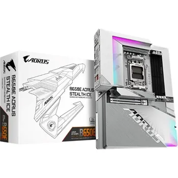 Základní deska GIGABYTE MB Sc AM5 B650E AORUS STEALTH ICE, AMD B650, 4xDDR5, 2x HDMI, 1xUSB-C, WI-FI, E-ATX B650E A STEALTH ICE