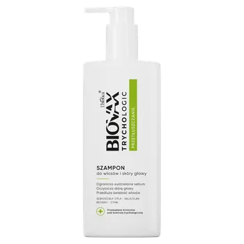 Šampon L'biotica Biovax Trychologic šampon na vlasy a pokožku hlavy proti mastnotě, 200 ml