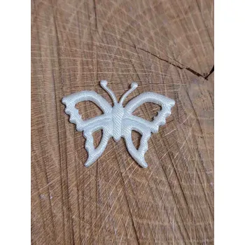 Nášivka Aplikace motýl barva krémová