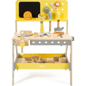 Dětská dílna Classic World Dřevěný ponk s nářadím 42 ks