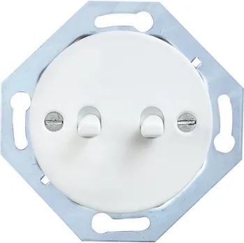 vypínač OBZOR DPR 66-03001-0000 Páčkový vypínač řazení 6+6, bílá