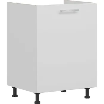 Kuchyňská linka COLBY, dolní dřezová skříňka D60Z, bílý lesk + PROVĚŘENO zákazníky + vyzvednutí ZDARMA