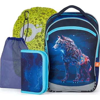 Školní batoh Školní batoh s vlkem Topgal COCO 24016 SET LARGE