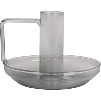 Svícen Svícen Modern Light sklo černé Present Time (Barva-černá)