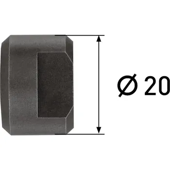 Vrták Karnasch 201787060 | Vodící kolík pro kuželový záhlubník 90° 201786045 průměr 20 mm