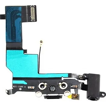 iPhone 5S Flex Kabel vč. Dobíjecího a Audio Konektoru Black pro_Apple