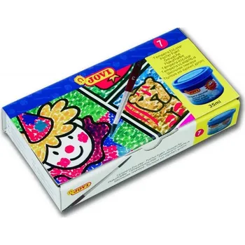JOVI temperové barvy 7x35ml v kelímku + volný kelímek + štětec