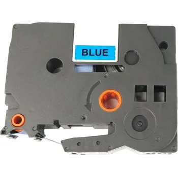 Pásek do tiskárny Páska - BROTHER TZE-511 - 6 mm modrá - černý tisk - kompatibilní