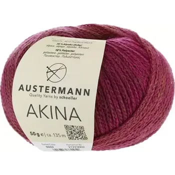 Příze Austermann Akina 2 Malina (Objemová příze Akina Himbeere)