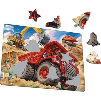 Puzzle Puzzle MAXI - Obří náklaďák červený / 33 dílků
