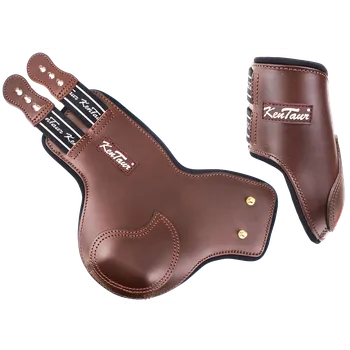 Koňské kamaše Kentaur Kožené strouhavky ROMA tabákové Full