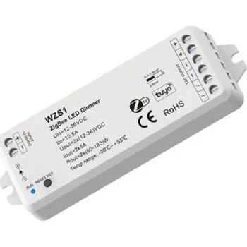 Ovladač světel Přijímač Zigbee 12-36V 2x5A Single Color WZS1