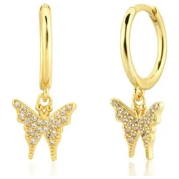 Náušnice Majya Stříbrné náušnice LITZY pozlacené Ag/; ≤1,33 g 10390