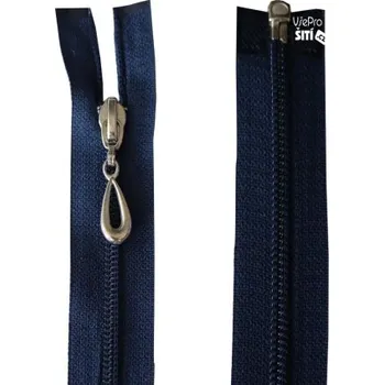 Zip zip spir/nikl modrý/330 30cmNo10 5330XX - Modrá, 35cm