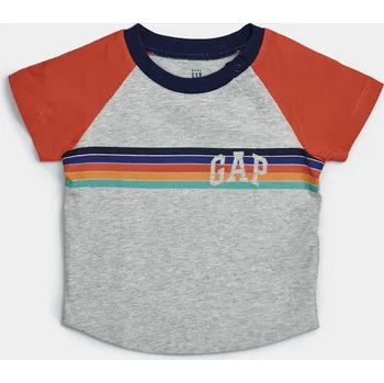 Pánské tričko GAP Baby tričko Logo arch raglan tee - Kluci GAP šedá 1587079