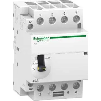 Stykač Schneider Electric A9C21844 Stykač iCT 40A 4ZAP 220/240V AC 50Hz M.O.