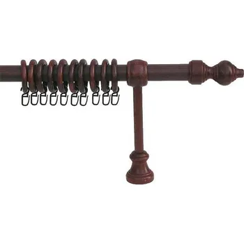 Garnýž Záclonová tyč ořech 260 cm