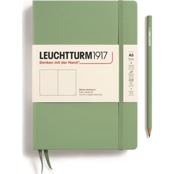 Blok Leuchtturm1917 Zápisník Sage Medium A5 čistý