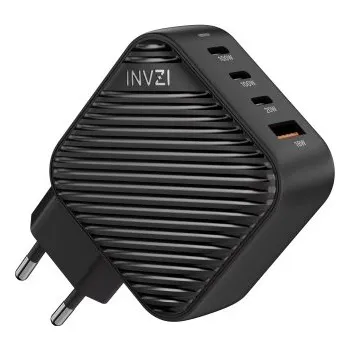 Invzi® 100W GaN II USB-C adaptér s EU koncovkou černý