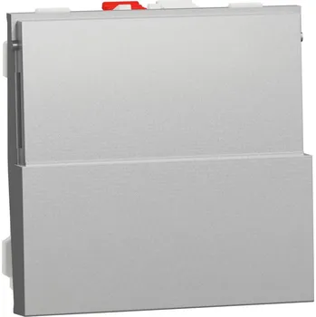 vypínač Schneider Electric NU324630 Unica - Tlačítko stříd. ř.6/0 popis. pole, Aluminium