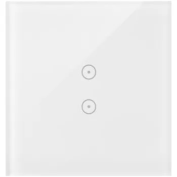 vypínač Simon DSTR13/70 Dotykový panel 1-modulový 2 vertikální dotyková pole, perlová/bílá