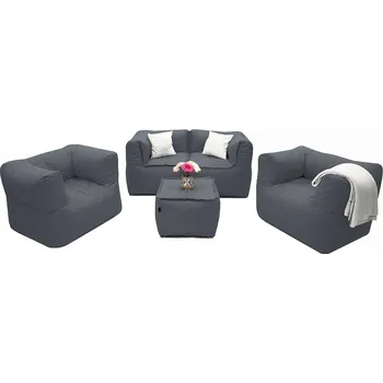 Zahradní sestava Textilní modulová sestava MODULTEX pro 4 osoby (šedá)