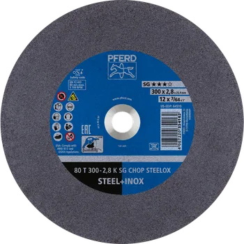 Řezný kotouč Pferd 66323052 | Řezný kotouč 300 x 2,8 x 25,4 mm, SG CHOP STEELOX, rovný