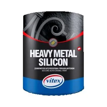 barva na kov Vitex Heavy Metal Silikon - Alkydová Barva Na Kov Ral 7035 Světle Šedá 2,25L