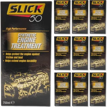 aditivum Sada 10ks SLICK 50 - Ochrana sportovních motorů, 750ml, Synthetic High Performance Engine Treatment