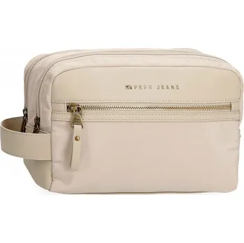Kosmetická taška Pepe Jeans Morgan Beige - Cestovní kosmetické pouzdro, 7924433
