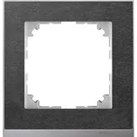 Schneider Electric MTN4010-3669 Merten - Rámeček jednonásobný M-Pure Decor, Slate/Aluminium